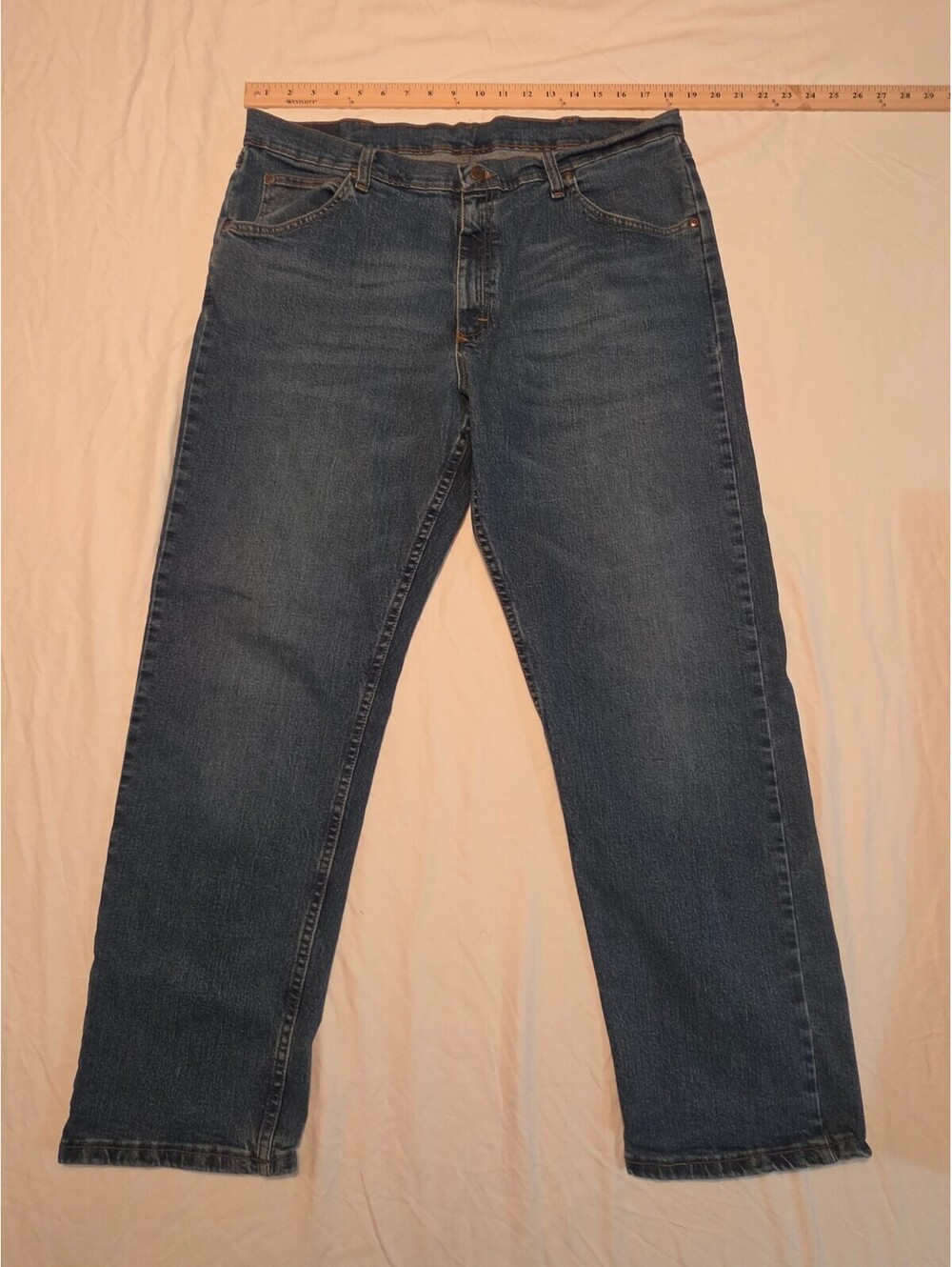 Wrangler Five Star Flex Relaxed Fit Straight Leg Jeans Mens 36x30